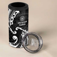 AAPI Heritage Month 4 in 1 Can Cooler Tumbler American Samoa Polynesian Tribal Wave