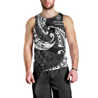 AAPI Heritage Month Men Tank Top American Samoa Polynesian Tribal Wave LT05 - Polynesian Pride
