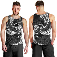 AAPI Heritage Month Men Tank Top American Samoa Polynesian Tribal Wave LT05 - Polynesian Pride