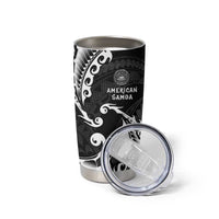 AAPI Heritage Month Tumbler Cup American Samoa Polynesian Tribal Wave