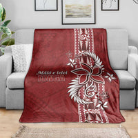 Tonga Language Week Blanket Malo e Lelei Kupesi Ngatu Pattern LT05 - Polynesian Pride