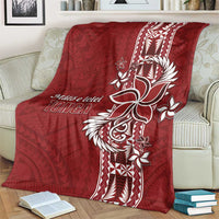 Tonga Language Week Blanket Malo e Lelei Kupesi Ngatu Pattern LT05 - Polynesian Pride