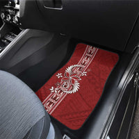 Tonga Language Week Car Mats Malo e Lelei Kupesi Ngatu Pattern LT05 - Polynesian Pride