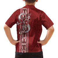 Tonga Language Week Family Matching Summer Maxi Dress and Hawaiian Shirt Malo e Lelei Kupesi Ngatu Pattern LT05 - Polynesian Pride