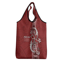 Tonga Language Week Grocery Bag Malo e Lelei Kupesi Ngatu Pattern LT05 - Polynesian Pride