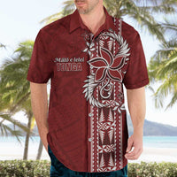 Tonga Language Week Hawaiian Shirt Malo e Lelei Kupesi Ngatu Pattern LT05 - Polynesian Pride