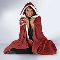 Tonga Language Week Hooded Blanket Malo e Lelei Kupesi Ngatu Pattern LT05 - Polynesian Pride