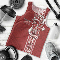 Tonga Language Week Men Tank Top Malo e Lelei Kupesi Ngatu Pattern LT05 - Polynesian Pride