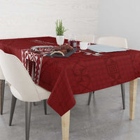 Tonga Language Week Tablecloth Malo e Lelei Kupesi Ngatu Pattern LT05 - Polynesian Pride