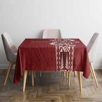 Tonga Language Week Tablecloth Malo e Lelei Kupesi Ngatu Pattern LT05 - Polynesian Pride