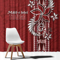 Tonga Language Week Window Curtain Malo e Lelei Kupesi Ngatu Pattern LT05 - Polynesian Pride