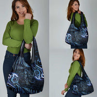 Aotearoa New Zealand Octopus Grocery Bag Silver Fern Maori Pattern LT05 - Polynesian Pride