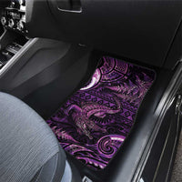 Aotearoa New Zealand Crocodile Car Mats Silver Fern Maori Pattern LT05 - Polynesian Pride
