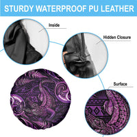 Aotearoa New Zealand Crocodile Spare Tire Cover Silver Fern Maori Pattern LT05 - Polynesian Pride