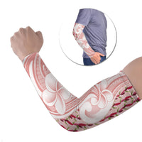 Samoa Teuila Arm Sleeves Pink Samoan Siapo Motifs