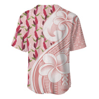 Samoa Teuila Baseball Jersey Pink Samoan Siapo Motifs