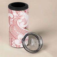 Samoa Teuila 4 in 1 Can Cooler Tumbler Pink Samoan Siapo Motifs