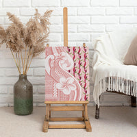 Samoa Teuila Canvas Wall Art Pink Samoan Siapo Motifs