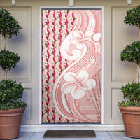 Samoa Teuila Door Cover Pink Samoan Siapo Motifs