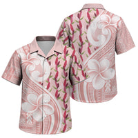 Samoa Teuila Family Matching Long Sleeve Bodycon Dress and Hawaiian Shirt Pink Samoan Siapo Motifs LT05 Son's Shirt Pink - Polynesian Pride