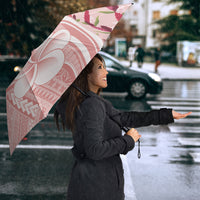 Samoa Teuila Umbrella Pink Samoan Siapo Motifs