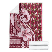 Samoa Teuila Blanket Maroon Samoan Siapo Motifs