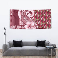 Samoa Teuila Tapestry Maroon Samoan Siapo Motifs