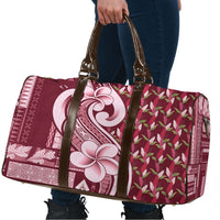 Samoa Teuila Travel Bag Maroon Samoan Siapo Motifs