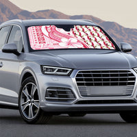 Samoa Teuila Auto Sun Shade White Samoan Siapo Motifs