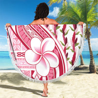 Samoa Teuila Beach Blanket White Samoan Siapo Motifs