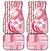Samoa Teuila Car Mats White Samoan Siapo Motifs