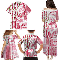 Samoa Teuila Family Matching Puletasi and Hawaiian Shirt White Samoan Siapo Motifs