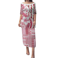 Samoa Teuila Family Matching Puletasi and Hawaiian Shirt White Samoan Siapo Motifs
