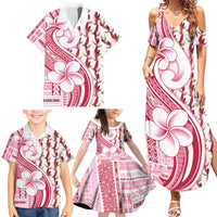 Samoa Teuila Family Matching Summer Maxi Dress and Hawaiian Shirt White Samoan Siapo Motifs