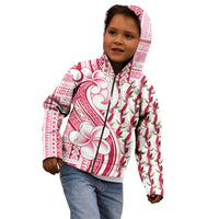 Samoa Teuila Kid Hoodie White Samoan Siapo Motifs