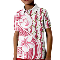 Samoa Teuila Kid Polo Shirt White Samoan Siapo Motifs