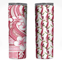 Samoa Teuila Skinny Tumbler White Samoan Siapo Motifs