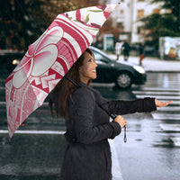 Samoa Teuila Umbrella White Samoan Siapo Motifs