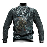 Hawaii Mo'o Lizard God Baseball Jacket Polynesian Style LT05 - Polynesian Pride