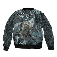 Hawaii Mo'o Lizard God Bomber Jacket Polynesian Style