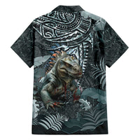 Hawaii Mo'o Lizard God Family Matching Puletasi and Hawaiian Shirt Polynesian Style LT05 - Polynesian Pride