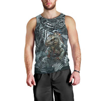 Hawaii Mo'o Lizard God Men Tank Top Polynesian Style LT05 - Polynesian Pride