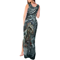 Hawaii Mo'o Lizard God Tank Maxi Dress Polynesian Style LT05 - Polynesian Pride