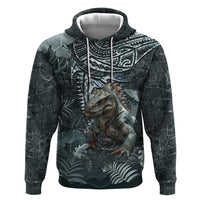 Hawaii Mo'o Lizard God Zip Hoodie Polynesian Style LT05 Pullover Hoodie Green - Polynesian Pride