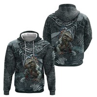 Hawaii Mo'o Lizard God Zip Hoodie Polynesian Style LT05 - Polynesian Pride