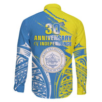 Palau Independence Day Family Matching Puletasi and Hawaiian Shirt Happy 30th Anniversary