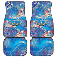 Happy Diwali Festival Car Mats Diya Lamp Rangoli With Polynesian Pattern LT05 - Polynesian Pride