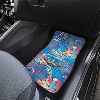 Happy Diwali Festival Car Mats Diya Lamp Rangoli With Polynesian Pattern LT05 - Polynesian Pride