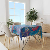 Happy Diwali Festival Tablecloth Diya Lamp Rangoli With Polynesian Pattern LT05 - Polynesian Pride