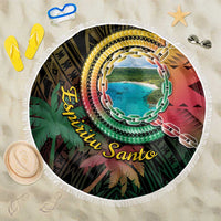 Vanuatu Espiritu Santo Island Beach Blanket Beach Landscape LT05 One Size 150cm Black - Polynesian Pride